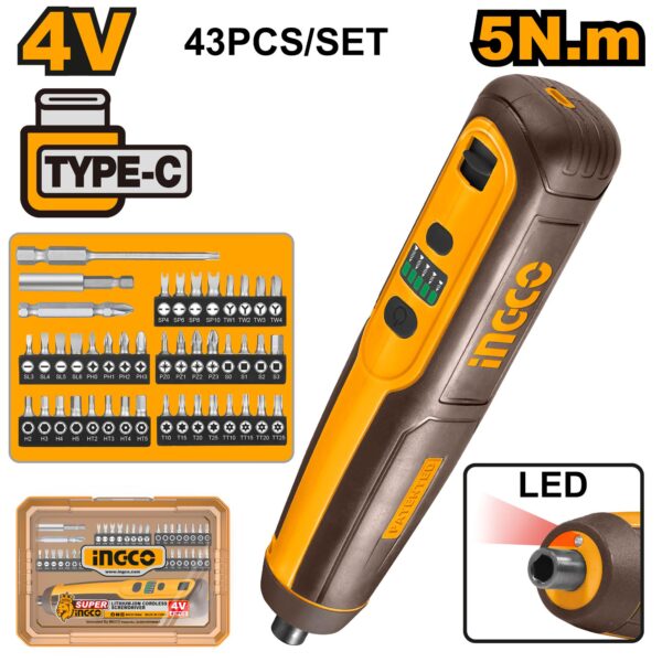 Cordless screwdriver