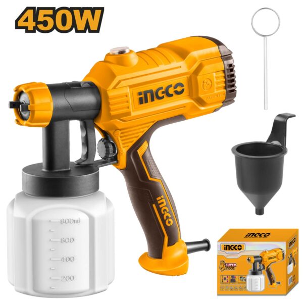 INGCO Spray Gun 800ml-50DIN  flash